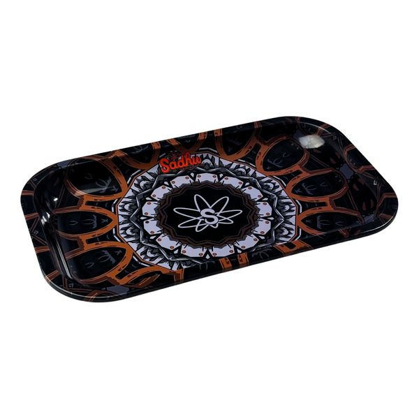 Bandeja Sadhu Medio Mandala Preto Laranja 35613-1.jpg